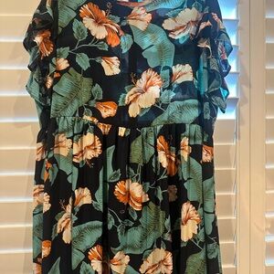 Tropical Women’s Plus Mini Dress, Size 4x (runs small)